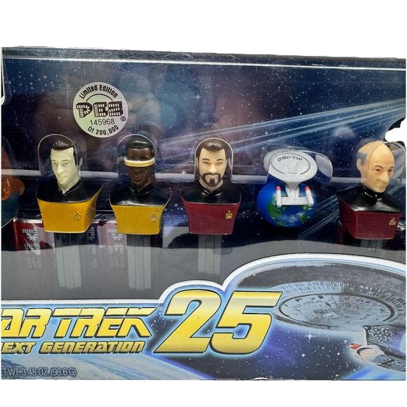 Star Trek The Next Generation 25th Limited Edition PEZ Dispensers Set Sealed New - Picture 6 of 9